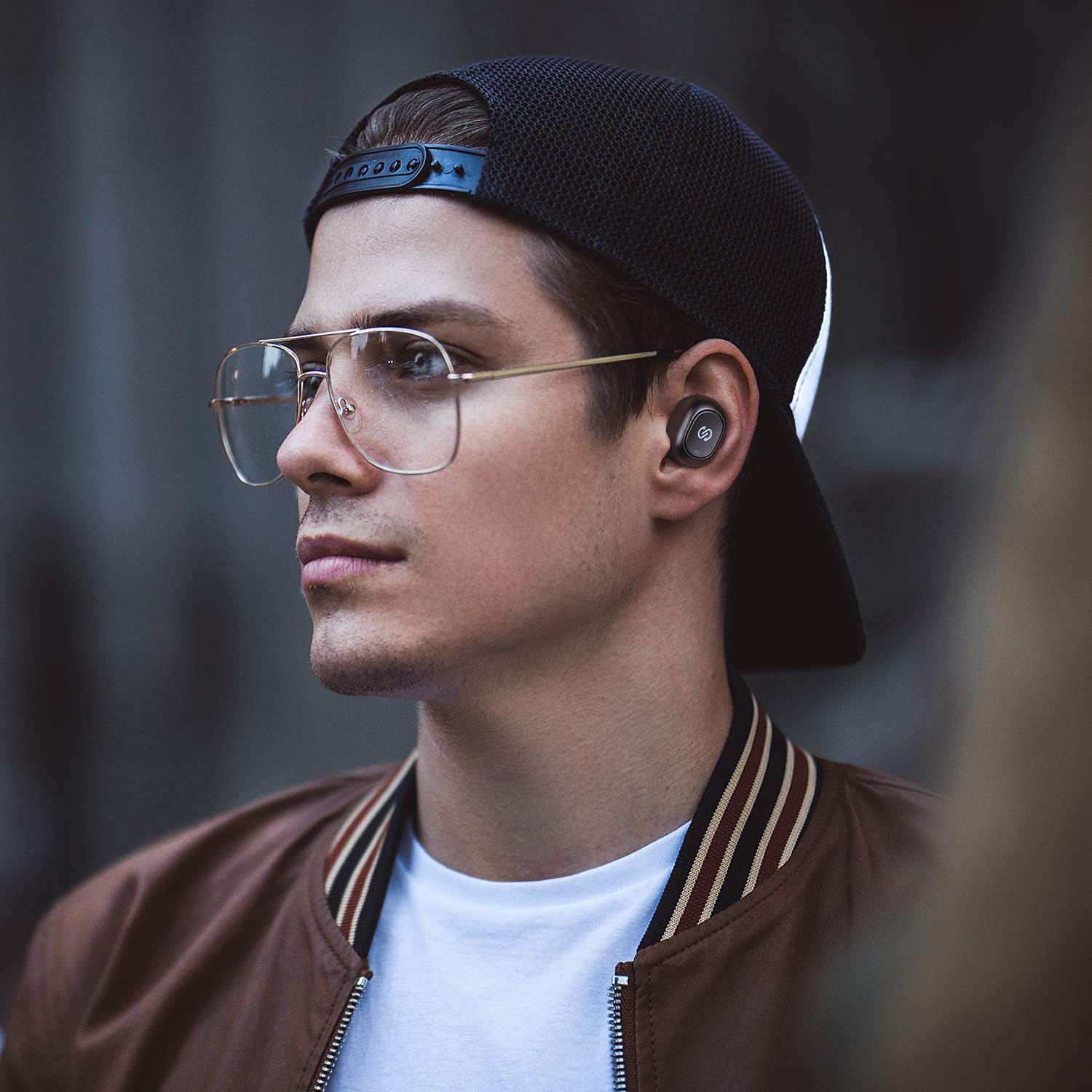 True Wireless Bluetooth Earbuds in-Ear Stereo Bluetooth Headphones Wireless Earphones (Bluetooth 5.0, Built-in Mic, Stereo Calls, Total 15 Hours Playtime)