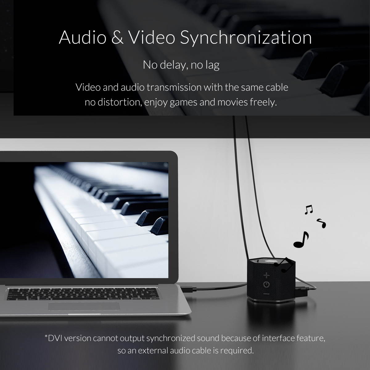 Orico Mini DisplayPort to DisplayPort Cable 4K (Mini DP to DP) Male to Male 5 Feet Support with Thunderbolt Port  for PC/Laptop/DVD