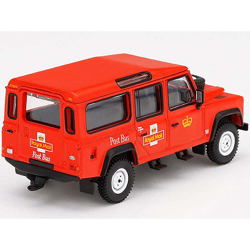 Land Rover Defender 110 (RHD) "Royal Mail" Post Bus Orange Ltd Ed 2400 pcs 1/64 Diecast Model Car by True Scale Miniatures