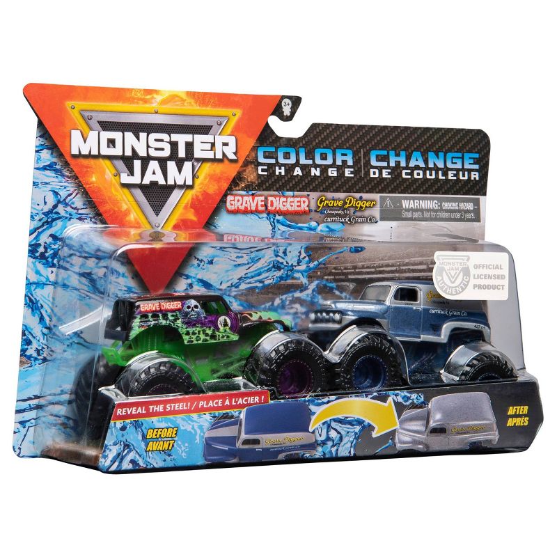 Monster Jam Grave Digger vs Grave Digger 1:64 Scale - 2pk