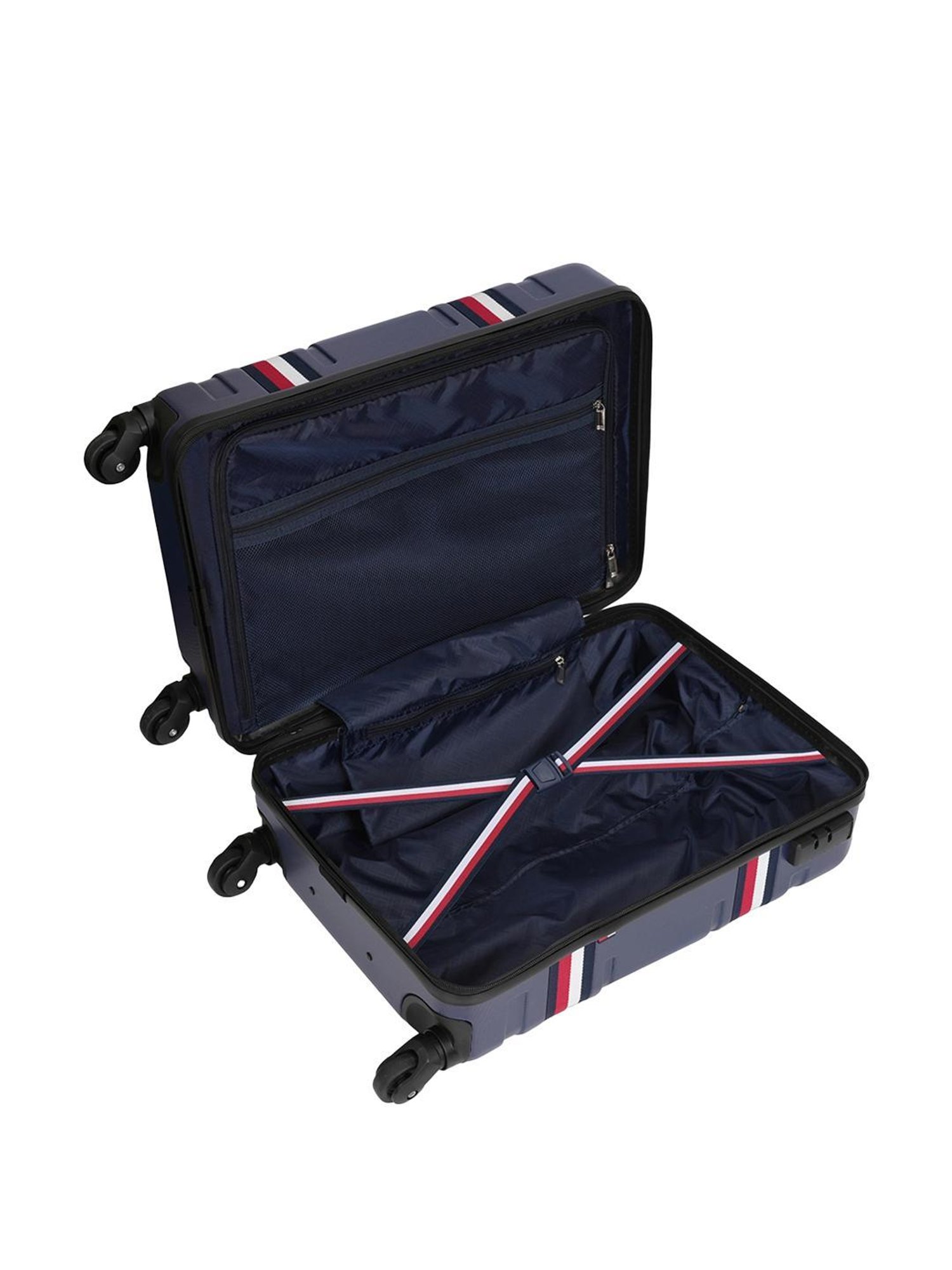 TOMMY HILFIGER Berlin Navy 4 Wheels Small Hard Cabin Trolley Bag