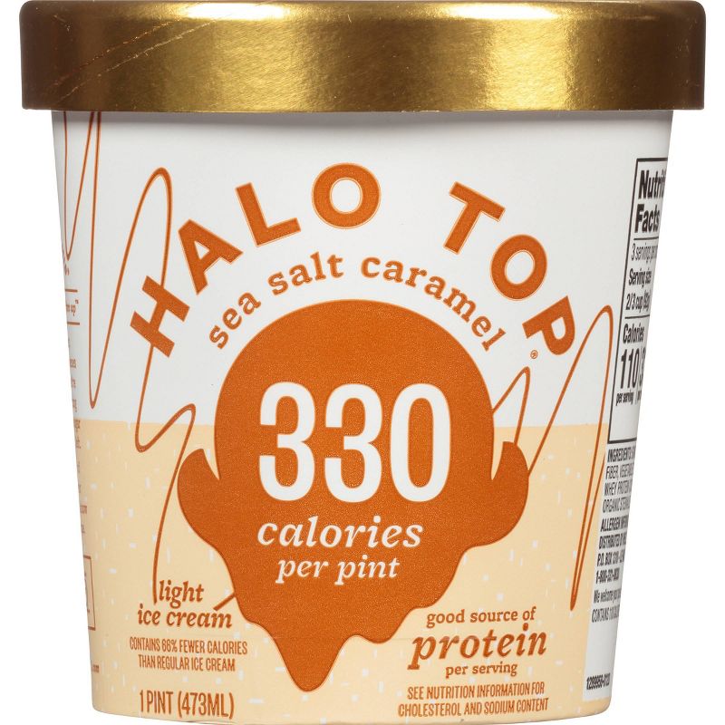 Halo Top Sea Salt Caramel Ice Cream - 16oz
