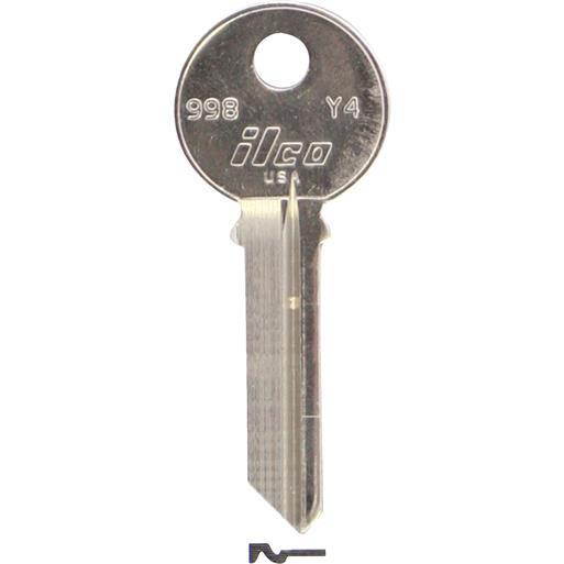 Ilco Corp. Y4 Yale Door Key 998 Unit: BAG