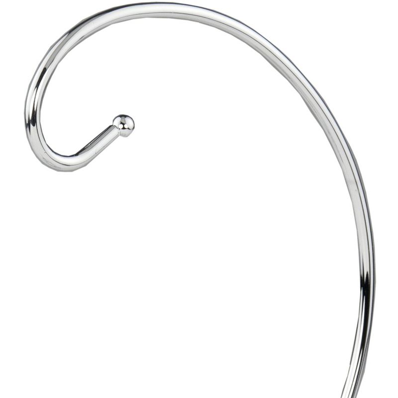 Home Basics Chrome Plated Steel Scroll Collection Banana Holder