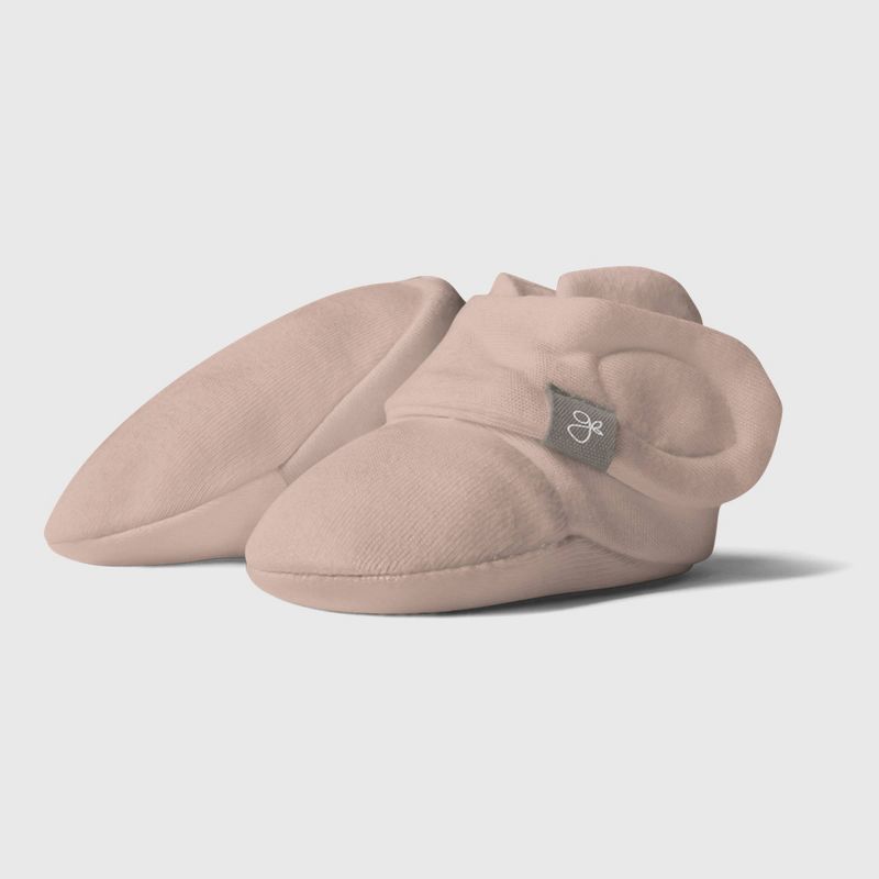 Goumi Baby Organic Cotton Rose Boots - Pink 0-3M