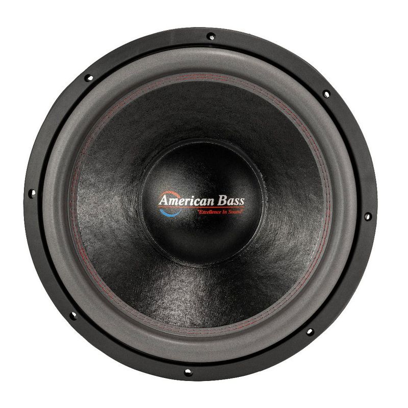 American Bass HD 15 D2 15 Inch Dual 2 Ohm Cast Basket Voice Coil 4000 Watt Subwoofer Speaker with 200 Ounce Magnet and Cooling Vents (2 Pack)