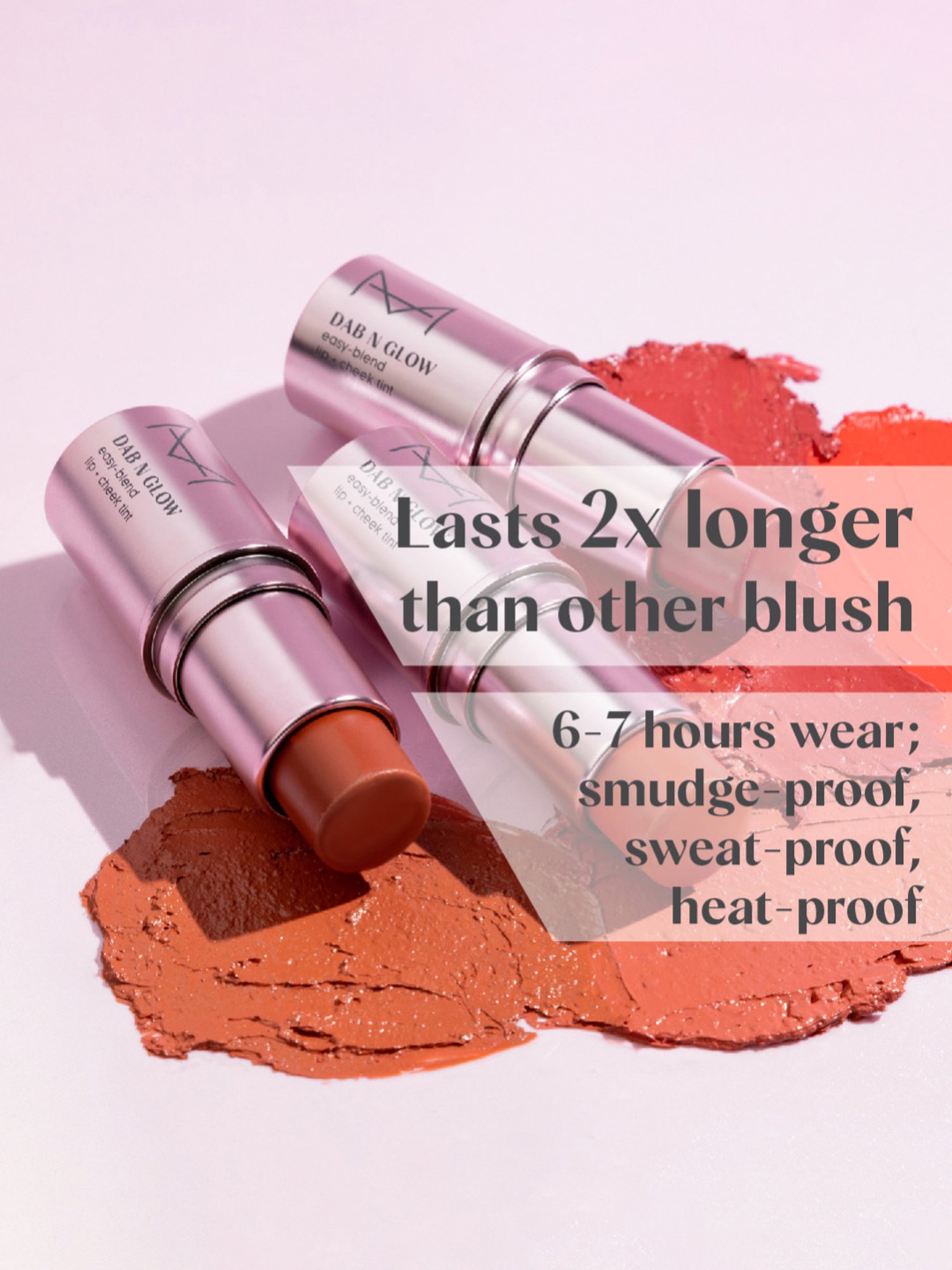 House of Makeup Dab N Glow Easy-Blend Lip + Cheek Tint Fiery Red - 8 gm