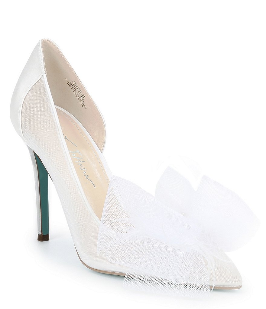 Blue by Betsey Johnson Susan2 Mesh Bow Pumps