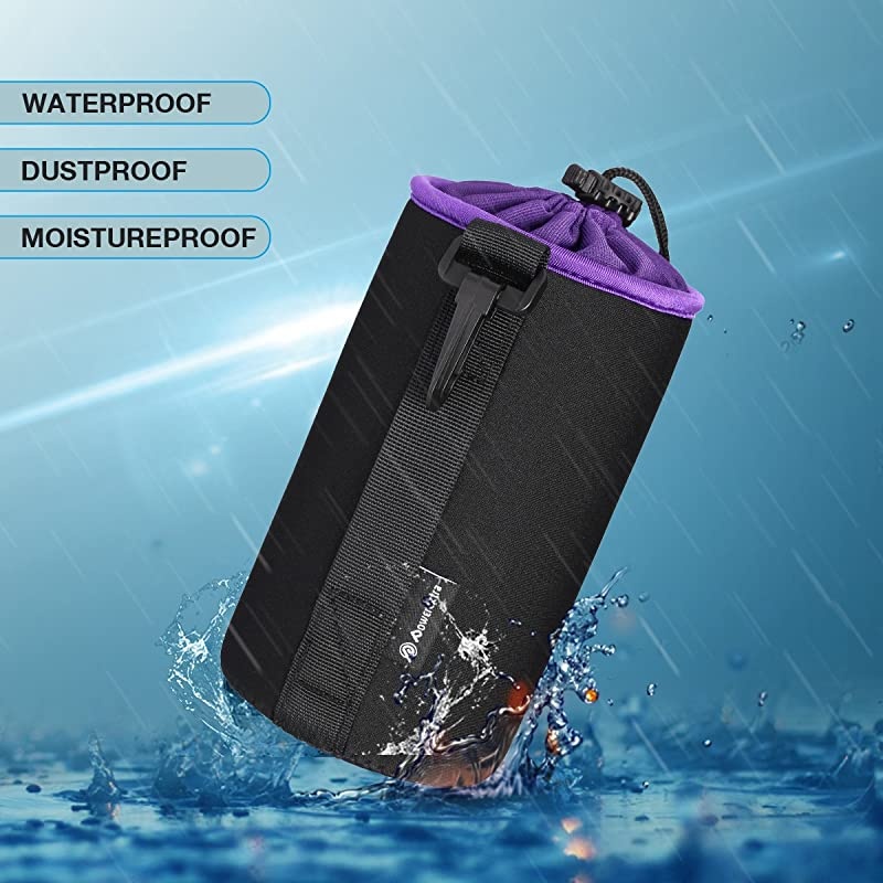 4 x Lens Case Lens Pouch Bag with Thick Protective Neoprene Soft Plush Compatible with DSLR Camera Lens Canon Nikon Sony Olympus Panasonicetc Includes Small Medium Large X Large