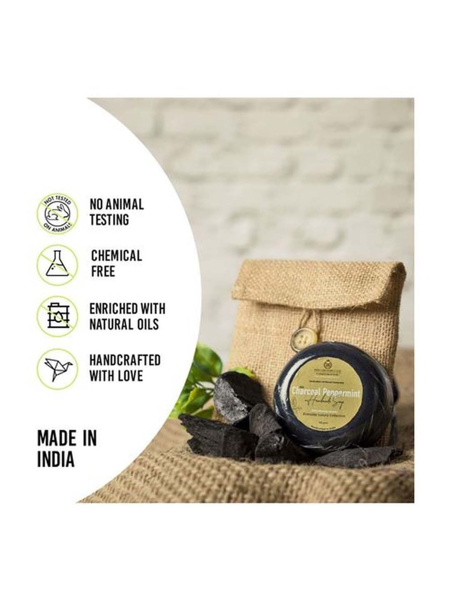 India Grooming Club Charcoal Peppermint Soap - 100 gm