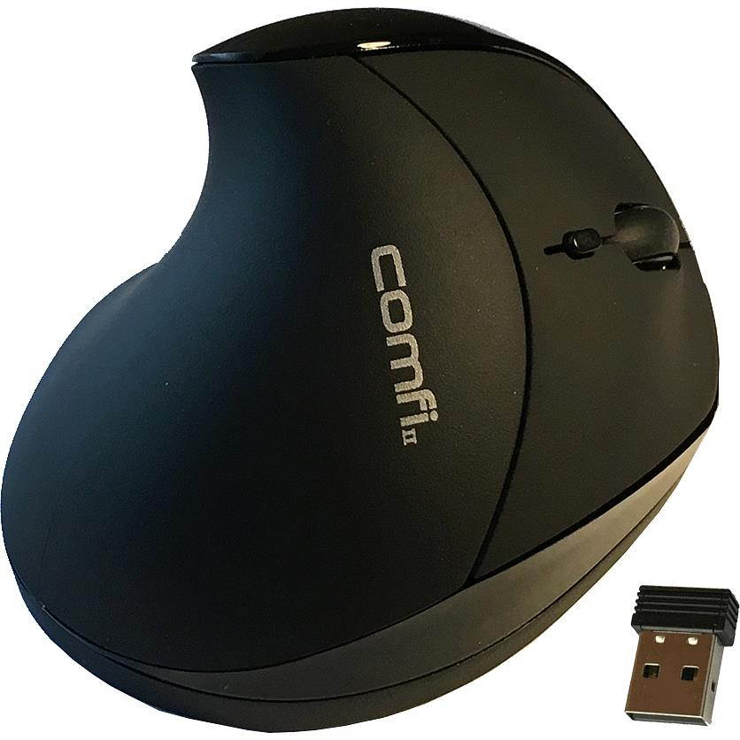 ILG Comfi II Wireless Ergonomic Computer Mouse in Black