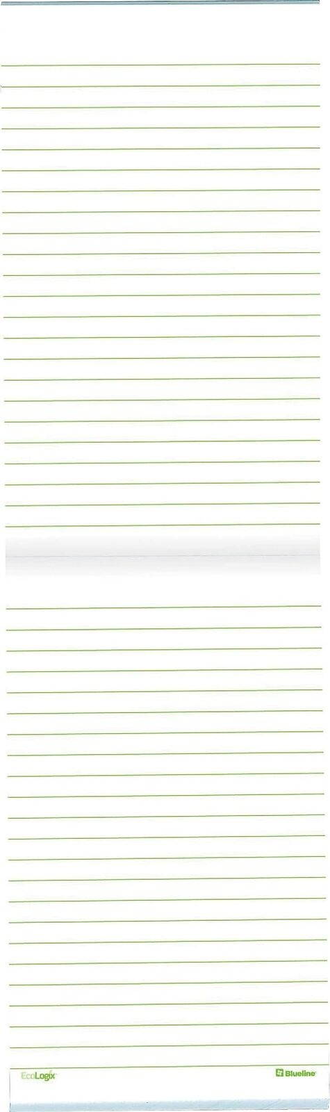 Blueline Memo Pad, 3-5/8x6, 100 Pages, White A435