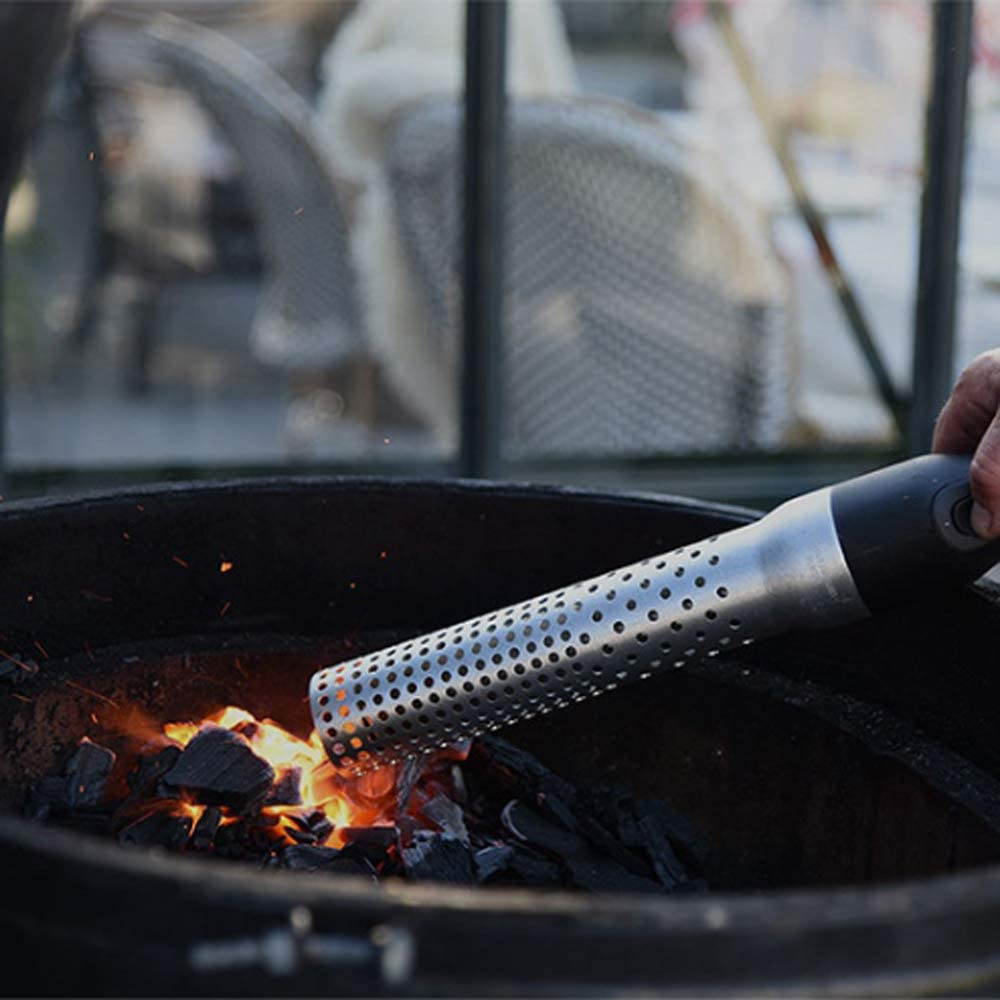 LOYALHEARTDY Outdoor Black Stainless Steel Electric Barbecue Charcoal Firearms Outskirts Field Firearms