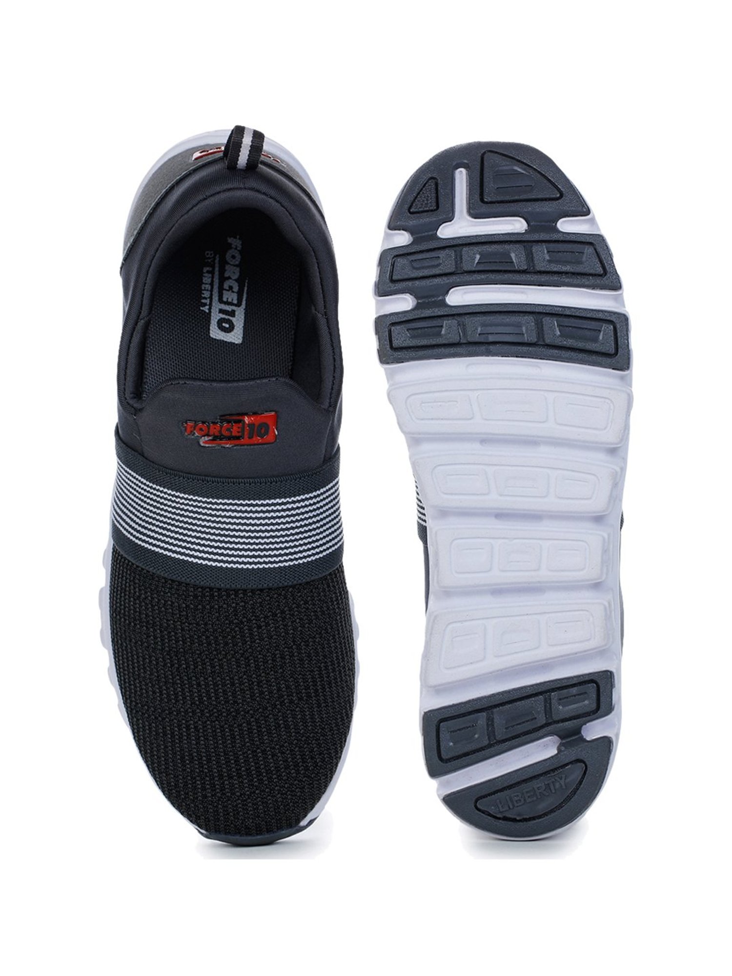 Force 10 by Liberty Men's Dark Grey Walking Shoes