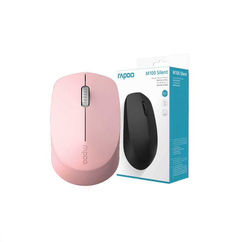 Rapoo T100  Ergonomic Design,  Wireless 3 Modes(Bluetooth4.0and 3.0, 2.4GHz Wireless) Connection 1300DPI Silent Mouse  For Office And Game - Green