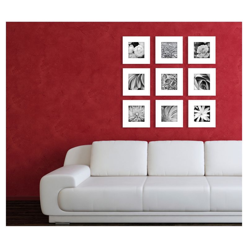 9pk Gallery Perfect Picture Frame White - Gallery Solutions