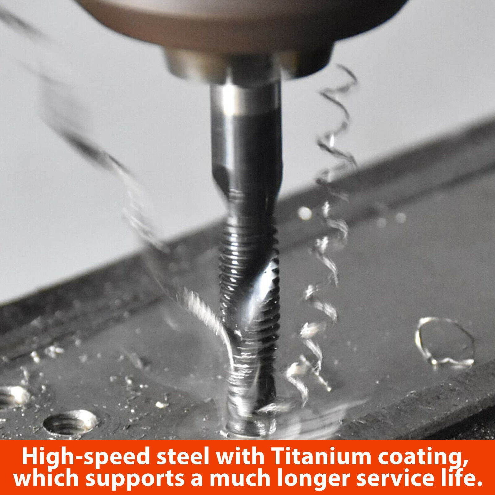 6 PCS M3-M10 1/4" Composite Hex Shank HSS Metric Screw Thread Tap Drill Bits Set