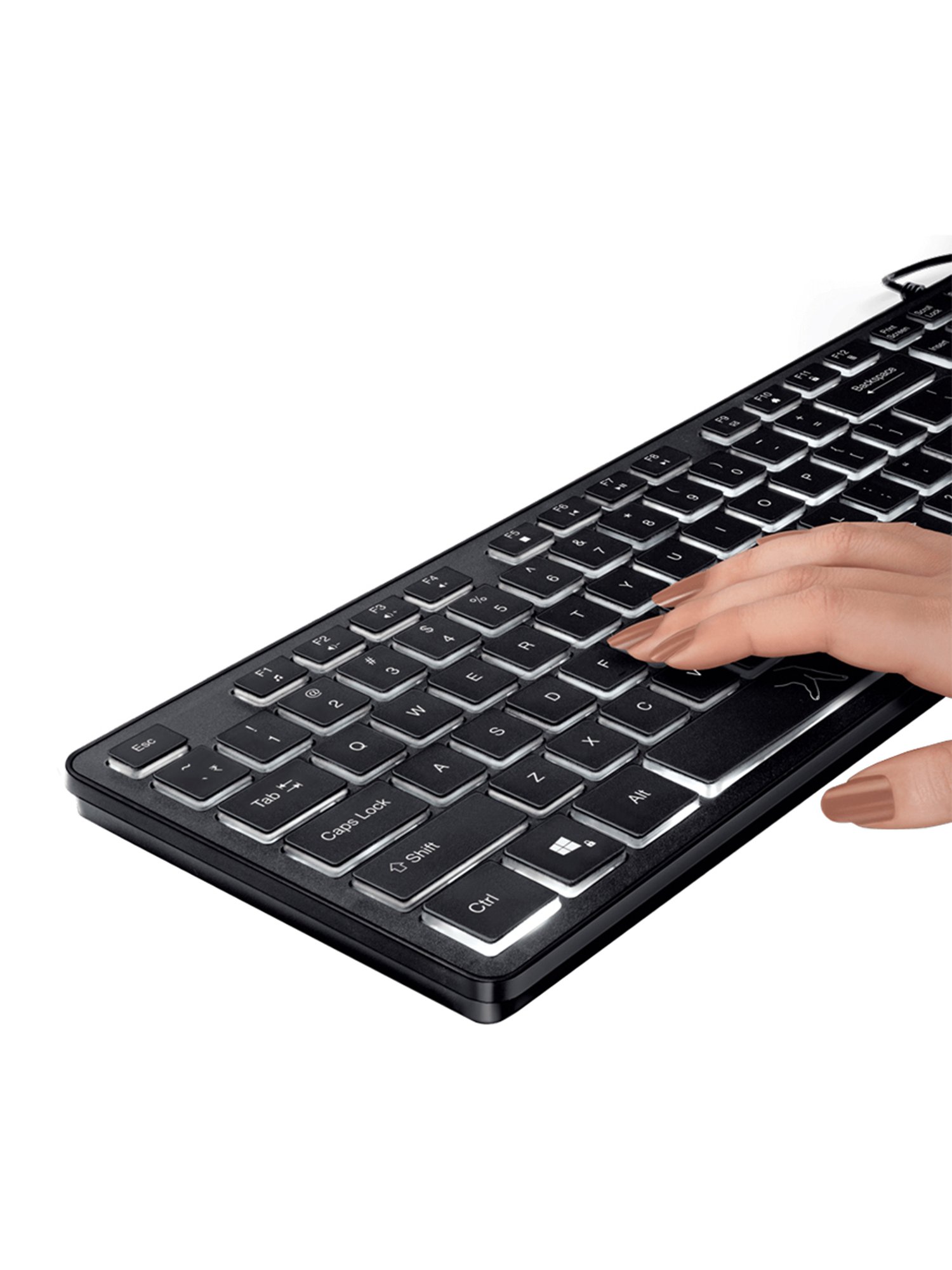 Fingers Magnifico MoonLit Wired Keyboard (Black)