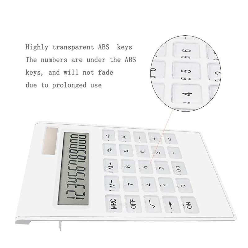 Office Calculator, 10-Digit Dual Power Business Handheld Desktop Calculator for Office Student (New Black,Pack of 2)