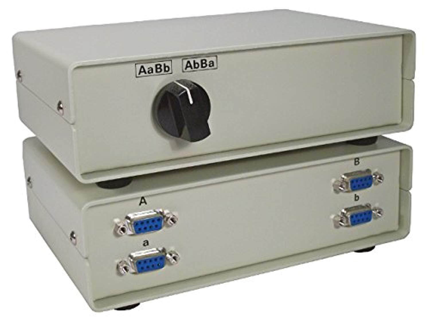 qvs ca278-x 2 x 2 in. db9 crossover serial data switch