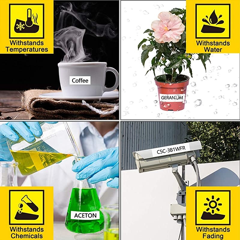 8 Pack Compatible for Brother TZe-231 TZ231 AZe 231 Label Tapes 12mm 0.47 Inch 1/2" Black on White Laminated for PTD210 D600 PT-D600VP PTD400AD PTH110 PT-D200 PT-E550W Label Maker