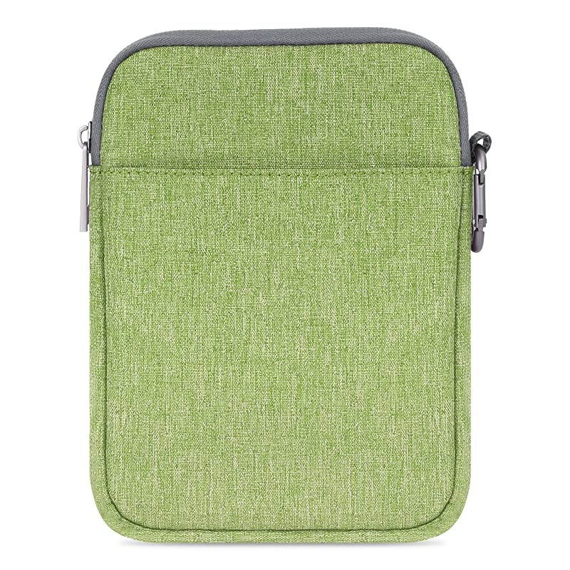 6 Inch Kindle Sleeve Case Fits for AllNew Kindle 10th Generation 2019Kindle Paperwhite 2018 Nylon Cover Pouch Bag for Kindle VoyageKindle 8th Gen 2016Kindle Oasis 6 EReader Green