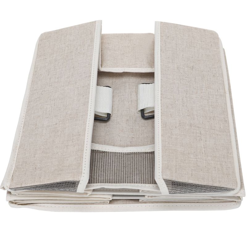 StorageWorks 4-Shelf Hanging Closet Organizer Beige