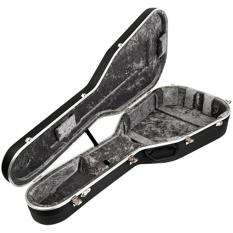 Hiscox Cases Acoustic Guitar Case/OOO & OM Black Shell/Silver Int-Pro II