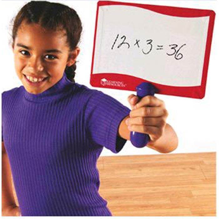 Write-On/Wipe-Off Answer Boards 8"x6" Multi
