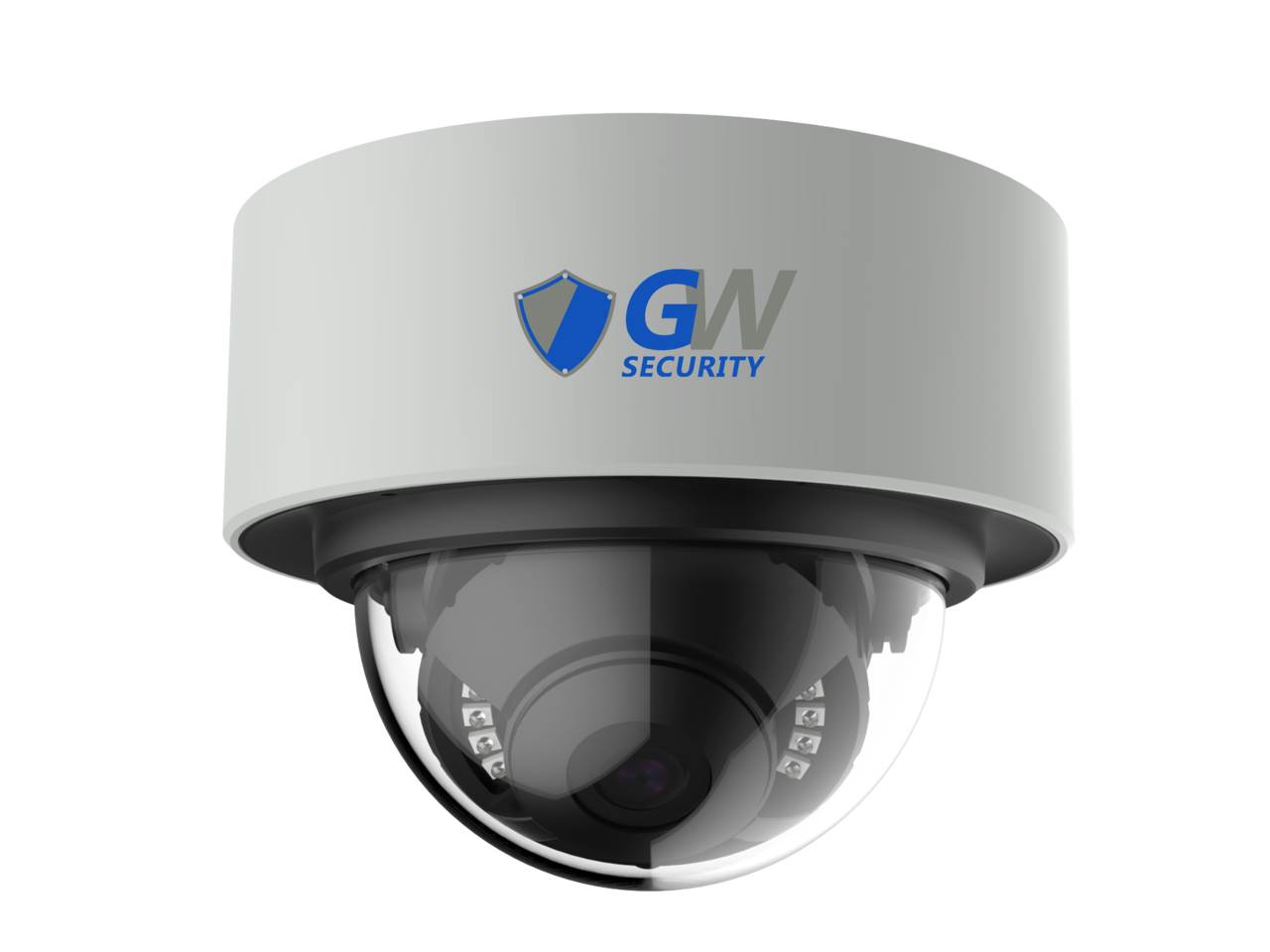 GW Security 8 Channel 4K 8MP (3840&times;2160) H.265+ IP PoE AI Smart NVR Security Camera System with 4 x Outdoor/Indoor 4K Microphone Dome Security Cameras, Human Detection, Starlight Color Night Vision