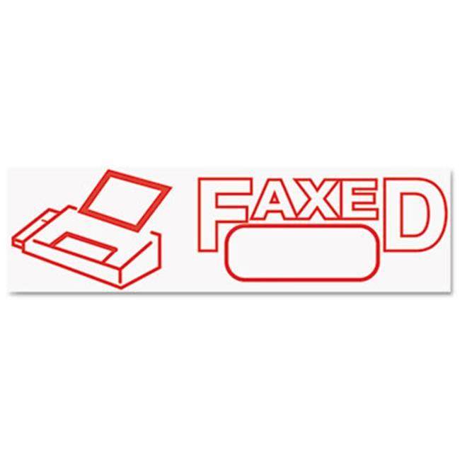Accustamp2 Pre-Inked Shutter Stamp, Red, Faxed, 1 5/8 X 1/2 035583
