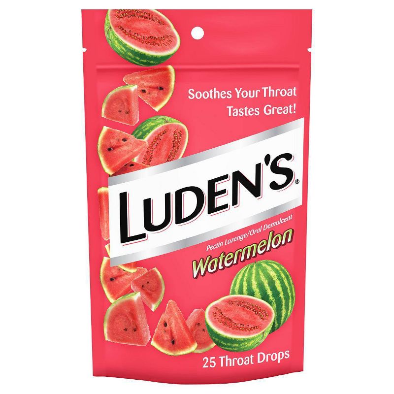 Luden's Soothing Throat Drops for Sore & Irritated Throats - Watermelon - 25ct