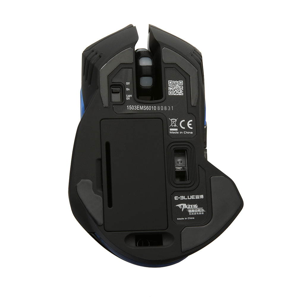 E-Blue Mazer II Wireless Optical Pro Gaming Mouse - AVAGO chip, 2500 DPI, Blue LED, 2.4GHz