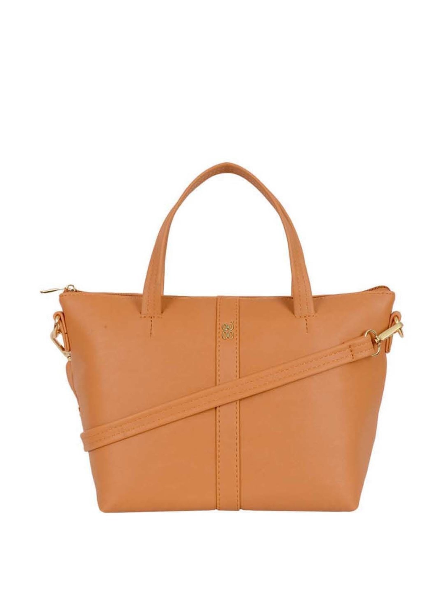 Baggit Orange Solid Medium Handbag