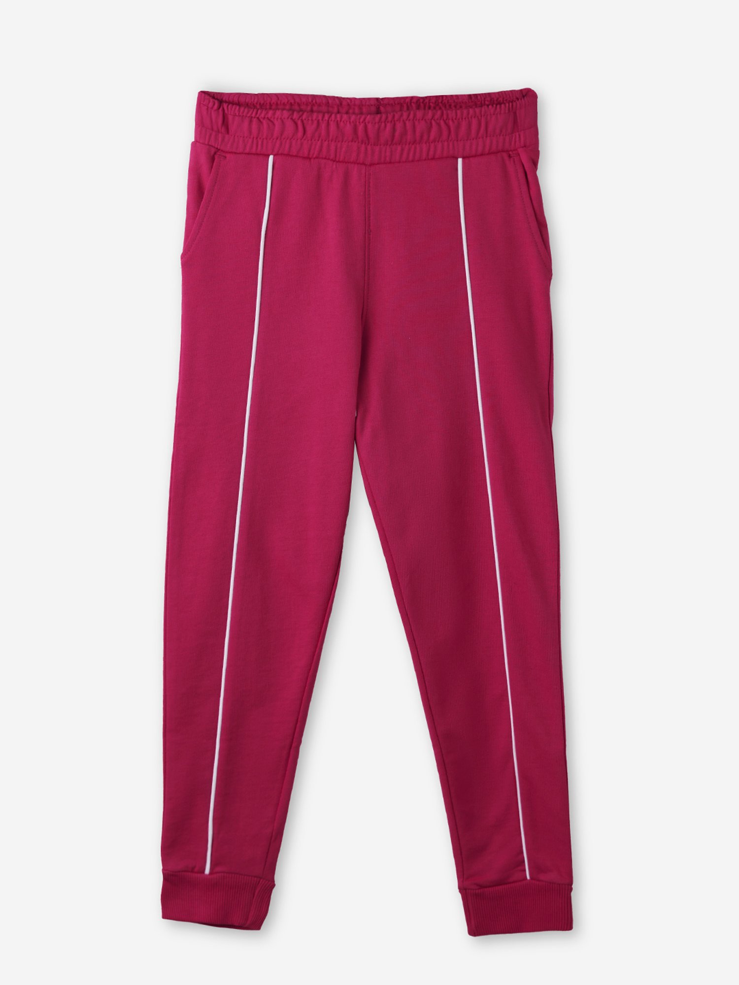 The Souled Store Girls Pink Solid Joggers