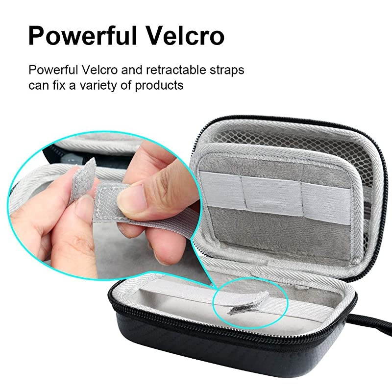 Hard Case for Carson MicroBrite Plus Pocket Microscope (MM-300 or MM-300MU) and MicroFlip (MP-250 or MP-250MU) Travel Storage Carrying Include Carabiner and Strap by