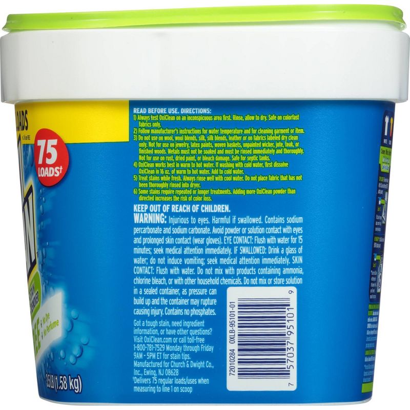OxiClean Powder Versatile Stain Remover Free - 3.5lbs