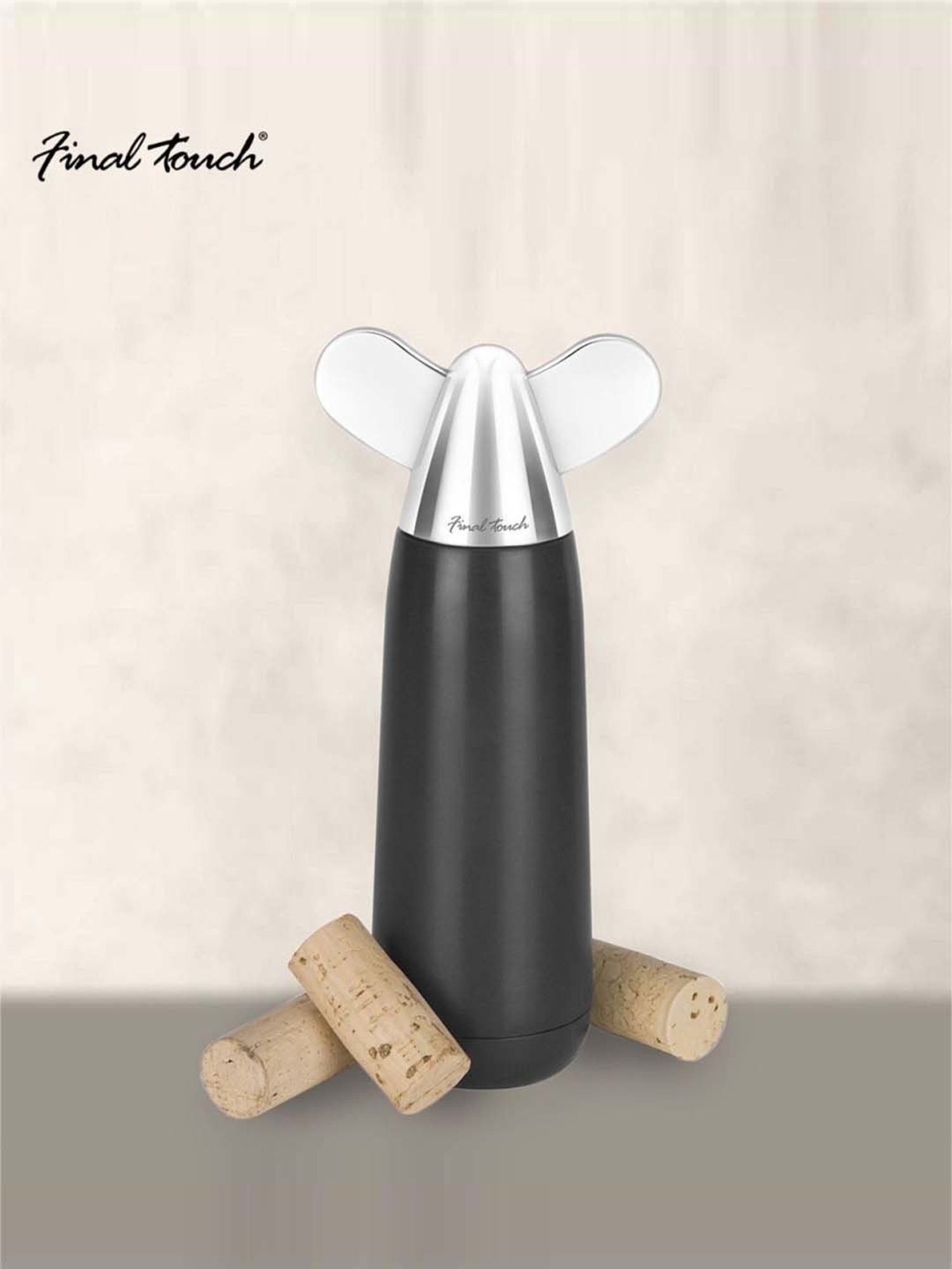 Final Touch Black Smooth Move Corkscrew