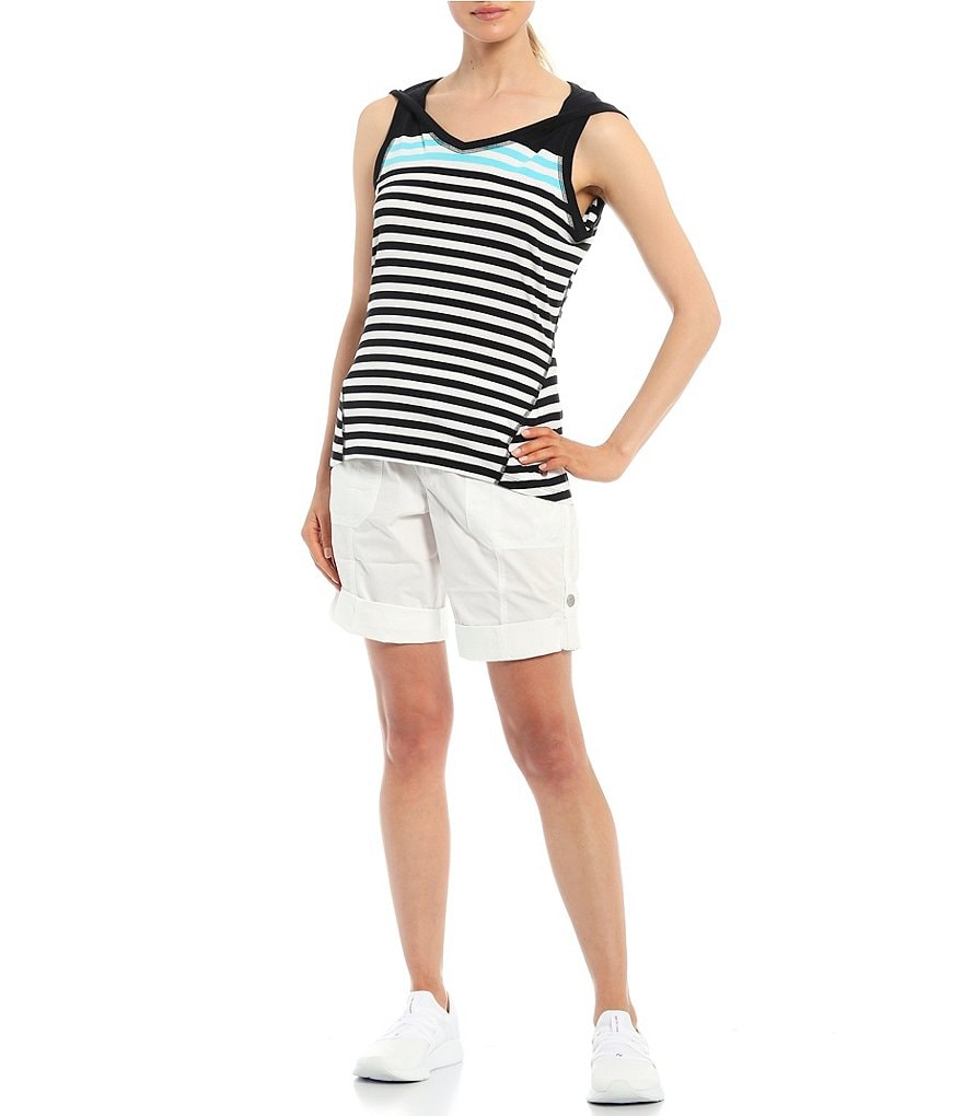Calvin Klein Performance Dynamic Stripe Sleeveless Hoodie