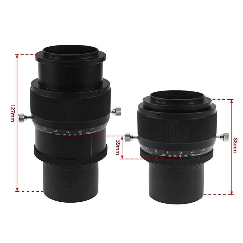 1.25" High Precision Double Helical Focuser with 0.05mm Scale for Telescope Lenses/Finder & Guidescope