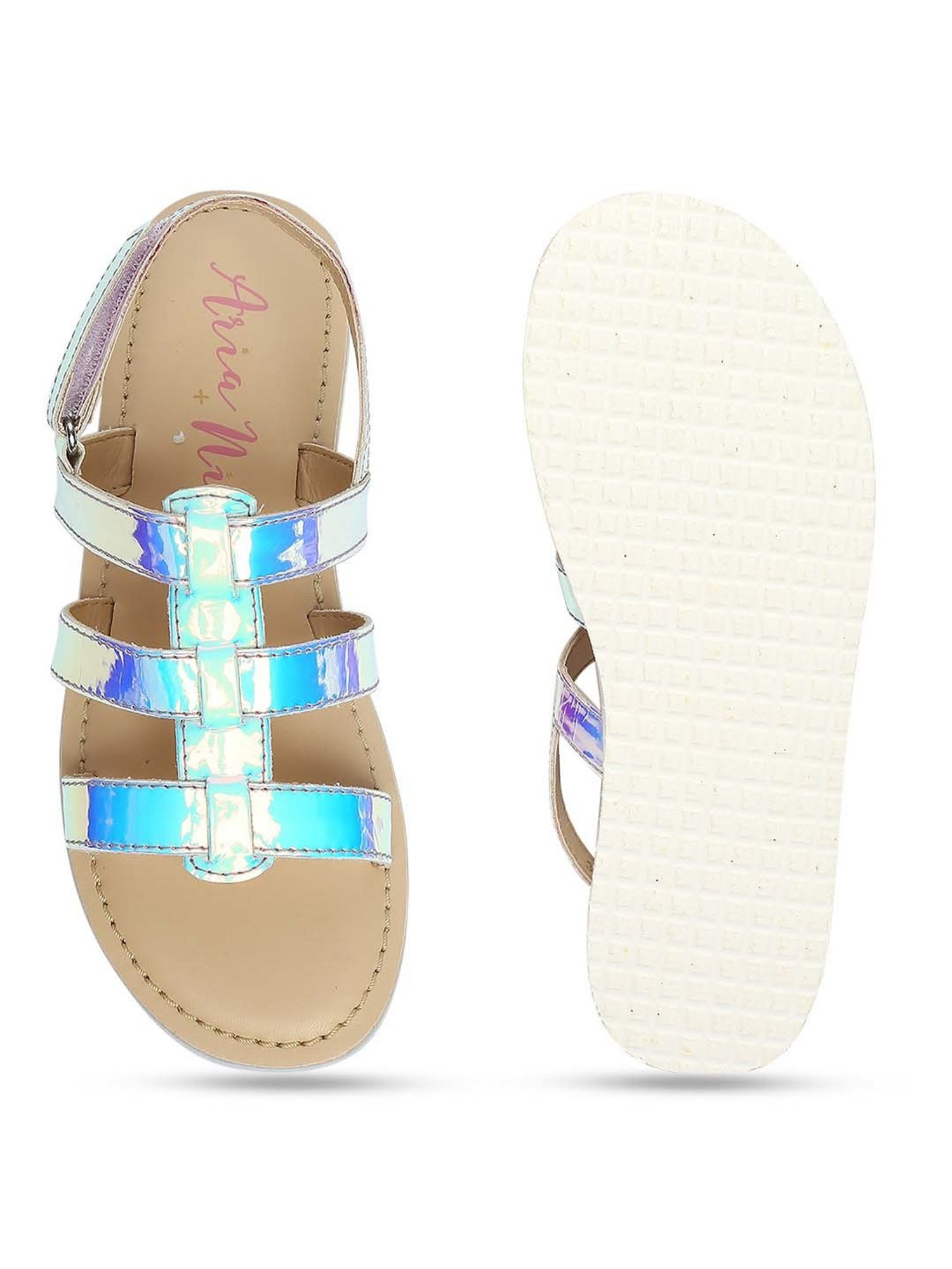 Aria Nica Kids Glams Blue & Beige Casual Sandals