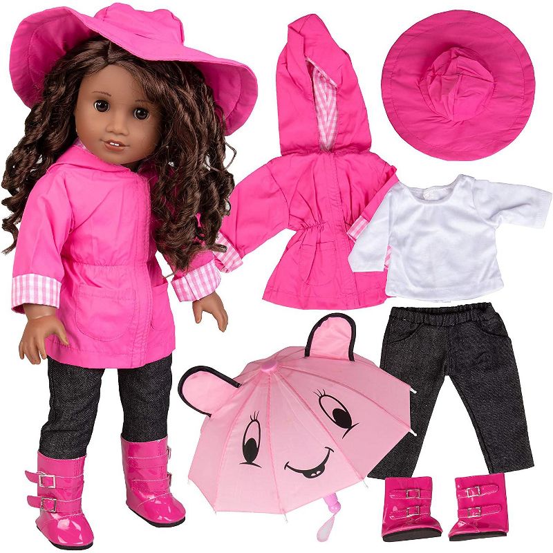 Dress Along Dolly Rainy Day Outfit for American Girl Doll