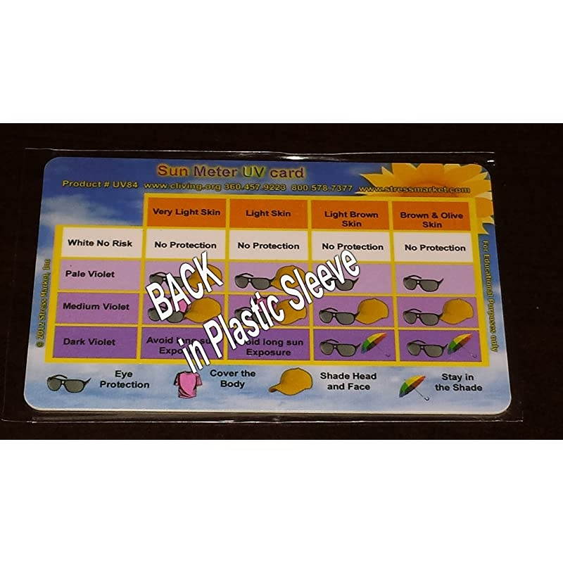 Meter UV Card - 6 Cards, Plastic Cards
