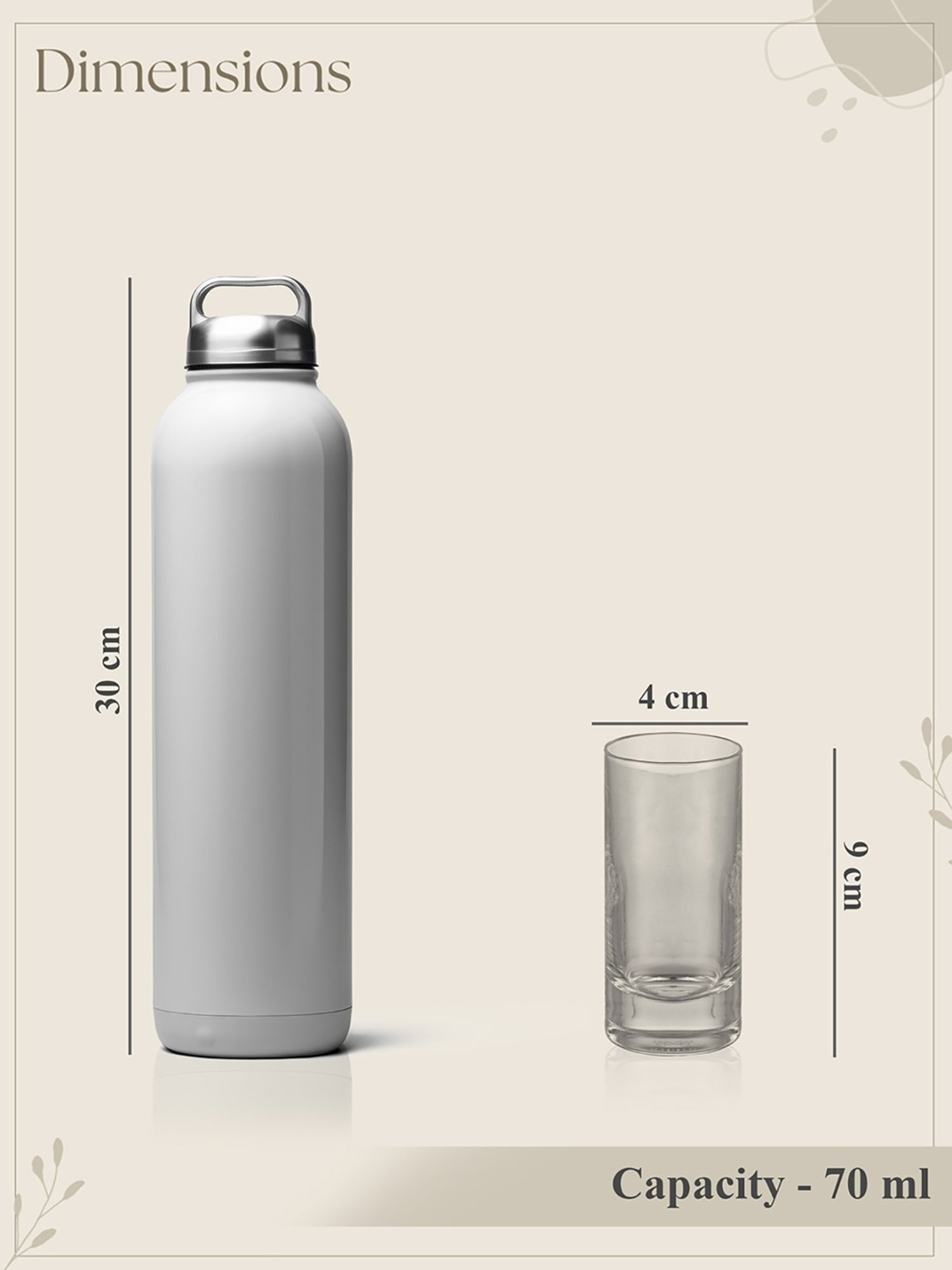 Trovea's Bicch Classico Transparent Glass Shot Glass - Set of 6