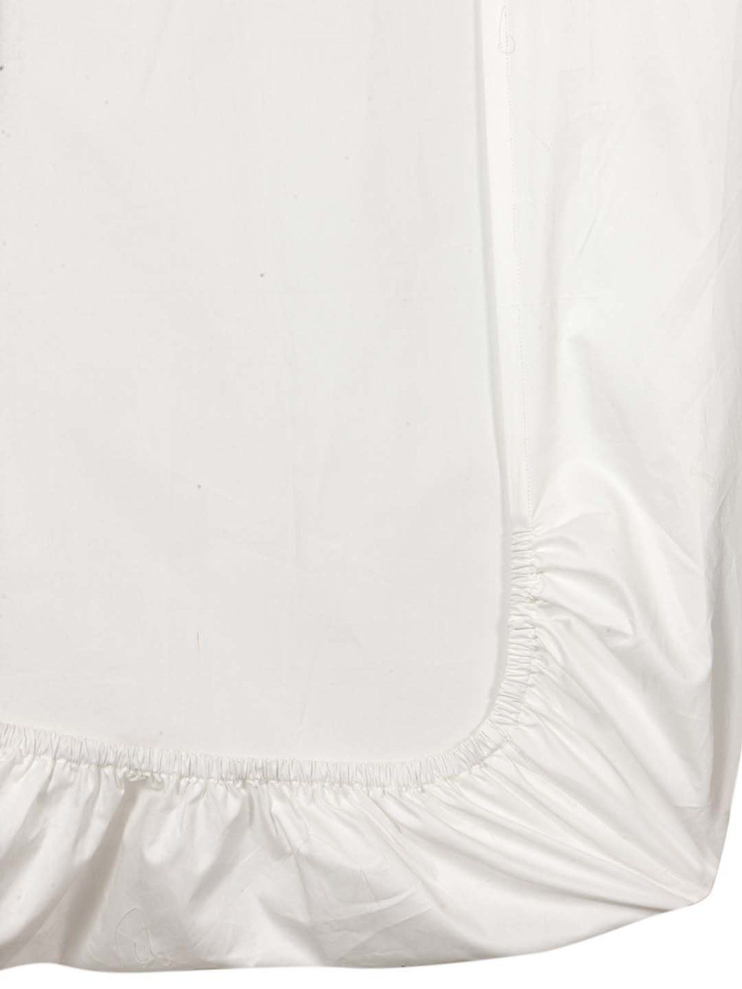 The Baby Atelier White Solid Cotton 400 TC Bed Sheet