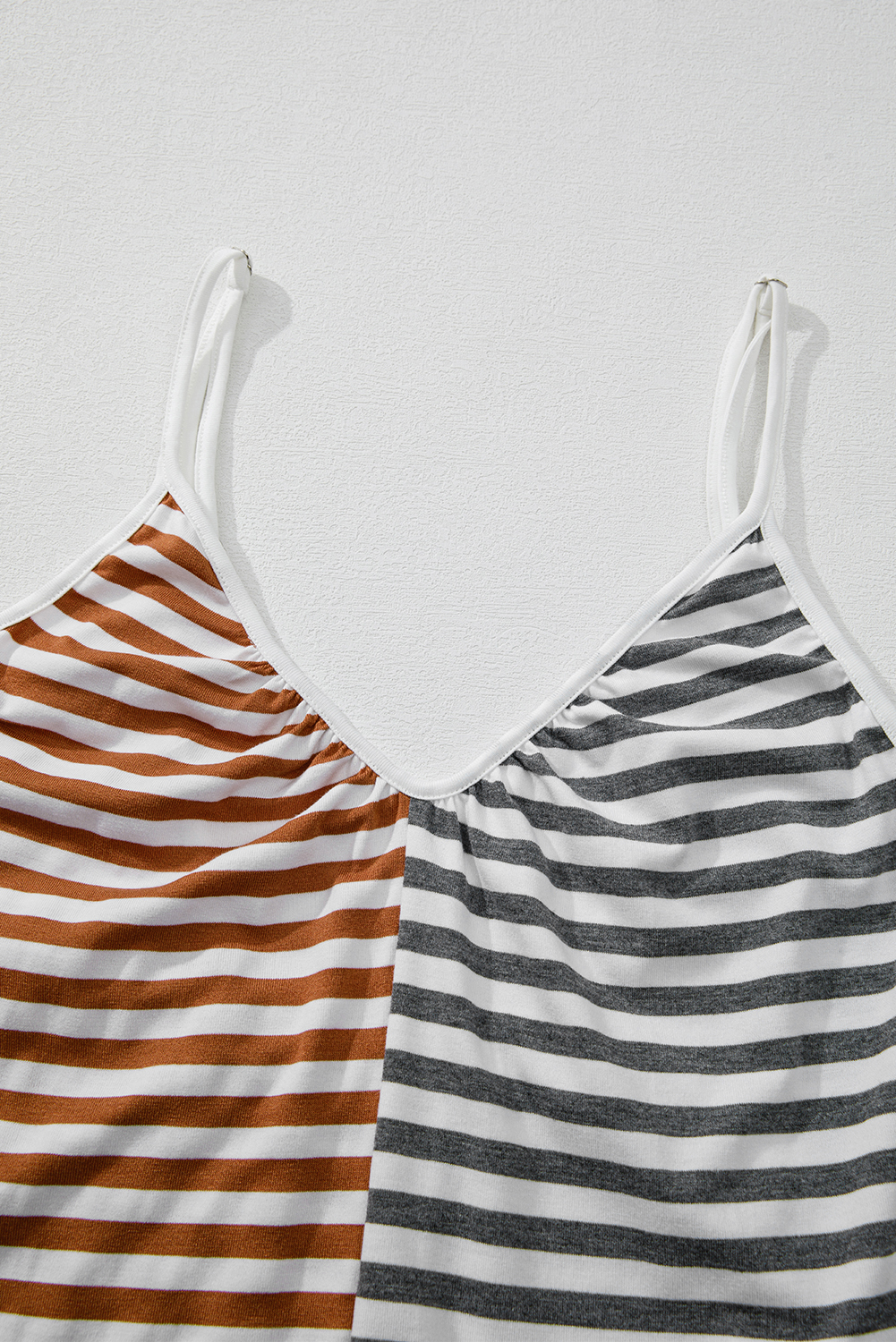 Gray Textured Wide Leg Overall with Pockets