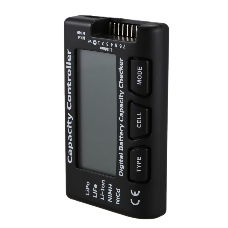 2.1" RC Cell Meter-7 Digital Battery Capacity Checker/Controller for NiCd / NiMH / LiPo / LiFe / Li-ion