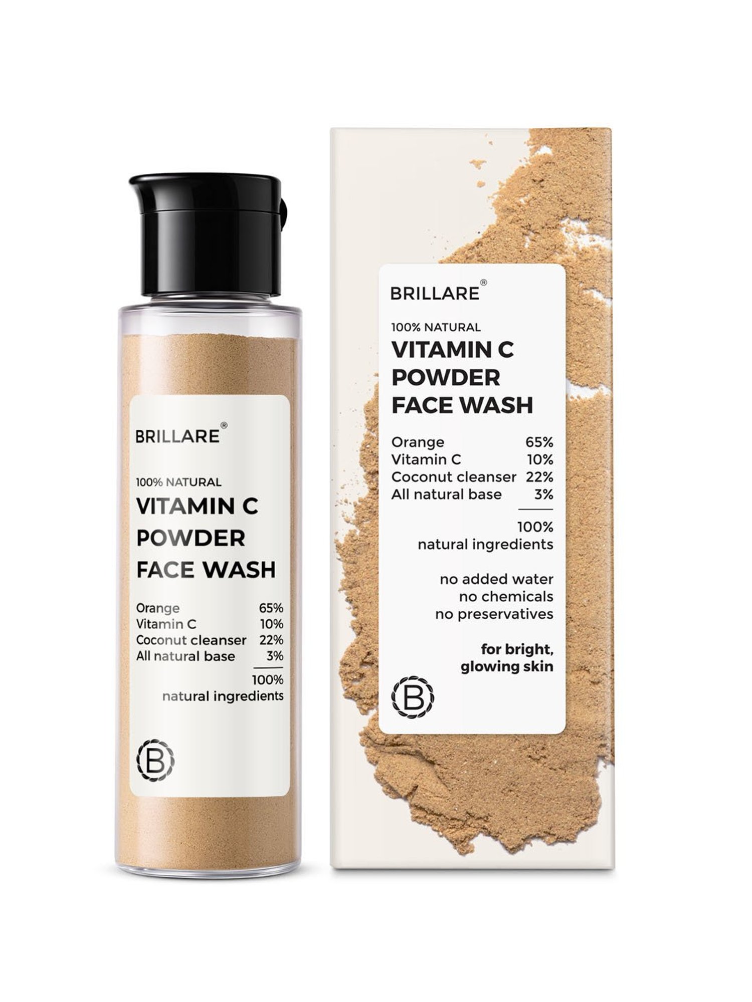 Brillare Vitamin C Powder Face Wash - 30 gm