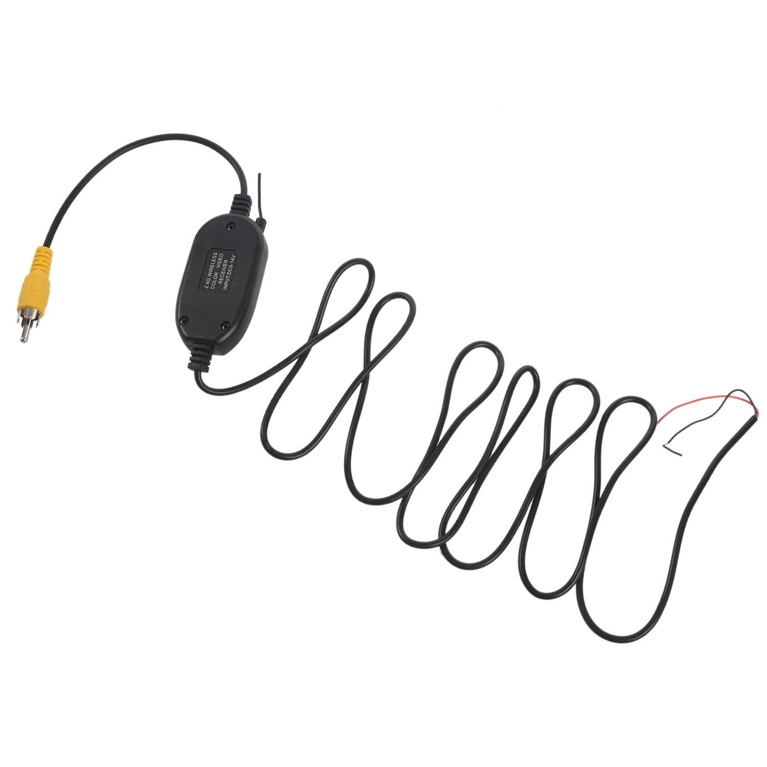 2.4GHZ RCA Wireless Video Transmitter Receiver Kit Set for Car Rearview Backup Camera Monitor DVD Player GPS