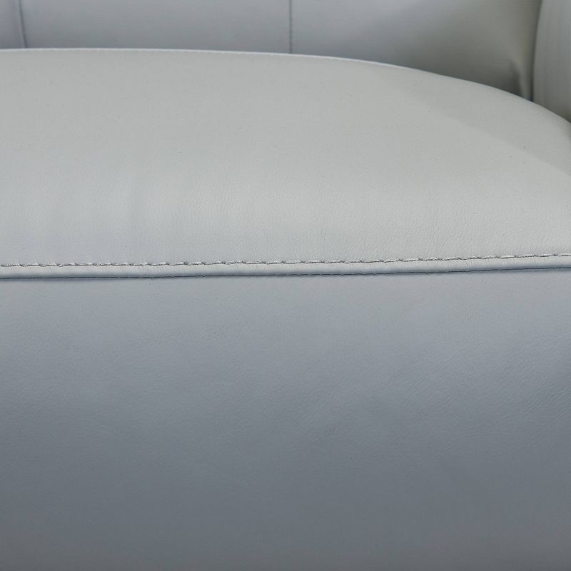 Lizette Contemporary Leather Power Recliner Sofa with USB Gray - Armen Living